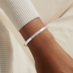 Bracelet Bar CZ Circle Bracelet | Silver Plated