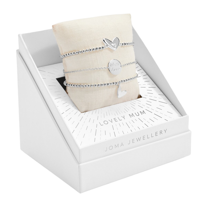 Celebrate You 'Lovely Mum' Bracelet Gift Box | Silver Plated