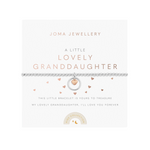 Children's A Little 'Lovely Granddaughter' Bracelet | Silver & Rose Gold Plated