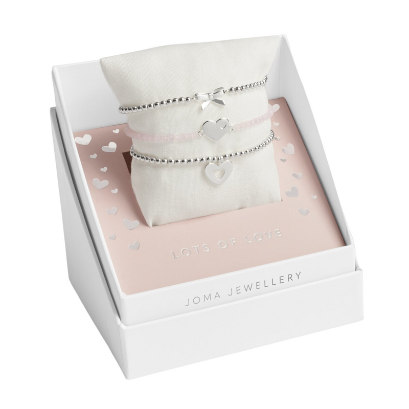 Children's Celebrate You 'Lots Of Love' Bracelet Gift Box | Silver Plated