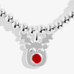 Children's Christmas Cracker Boxed 'Rudolph The Reindeer' Bracelet | Silver Plated