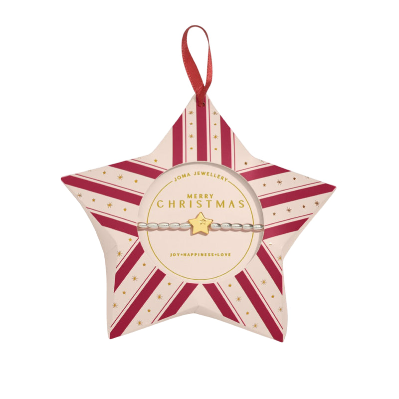 Christmas Wish 'Merry Christmas' Bracelet | Silver & Gold Plated