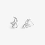 Forever Yours 'Love You To The Moon' Earrings | Silver Plated