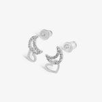 Forever Yours 'Love You To The Moon' Earrings | Silver Plated