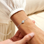 Gem Glow CZ Teardrop Bracelet | Silver Plated