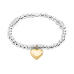 Heart Bracelet Bar | Silver & Gold Plated