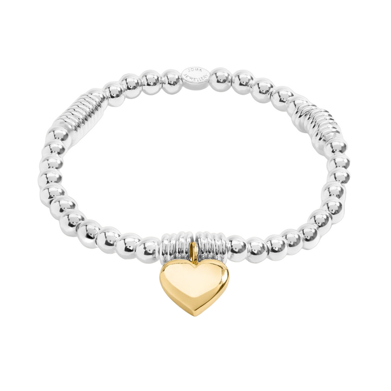 Heart Bracelet Bar | Silver & Gold Plated