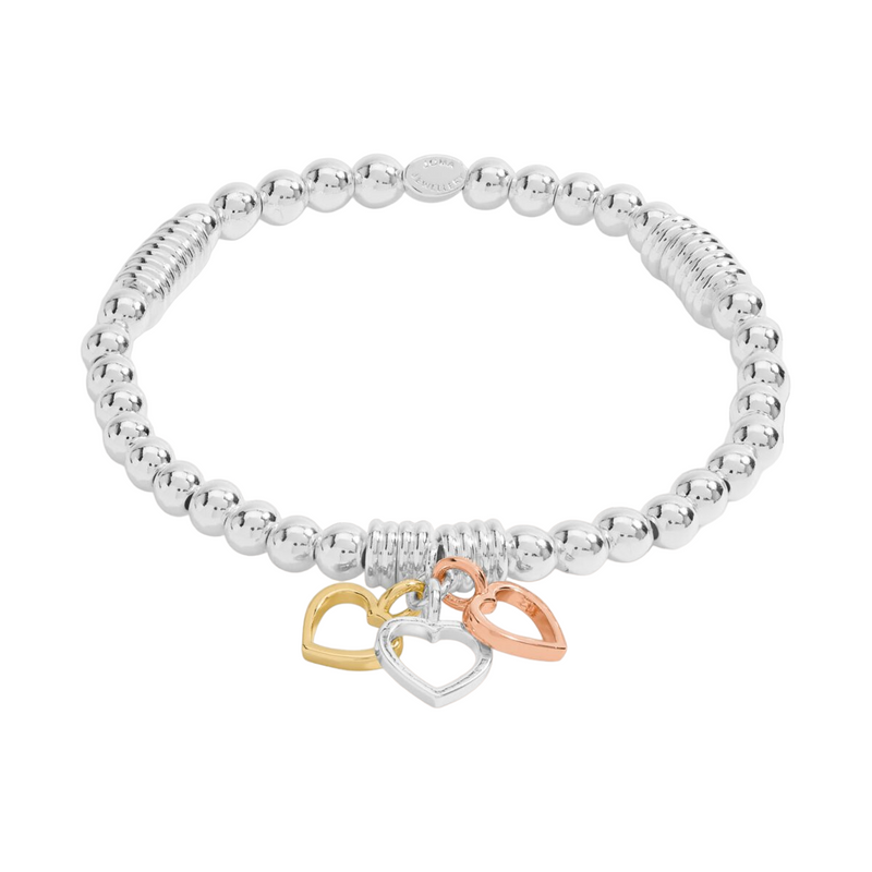 Hearts Bracelet Bar | Gold, Silver & Rose Gold Plated