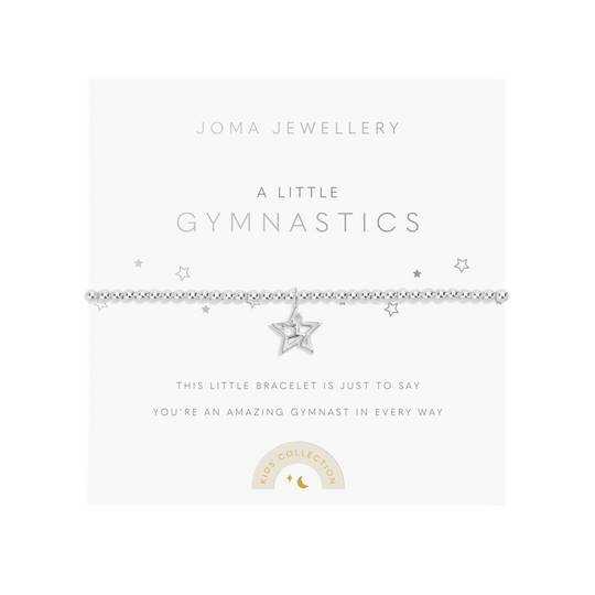 Kids' A Little 'Gymnastics' Bracelet | Silver Plated