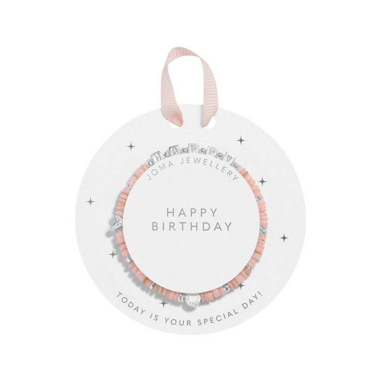 Kids' Happy Little Moments 'Happy Birthday' Bracelet | Silver Plated