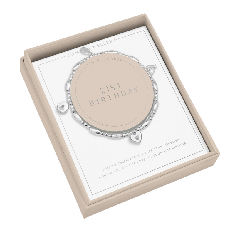 Life's A Charm '21st Birthday' Bracelet | Silver Plated