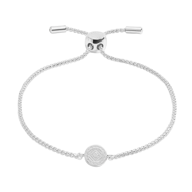 Mini Charms Coin Bracelet | Silver Plated