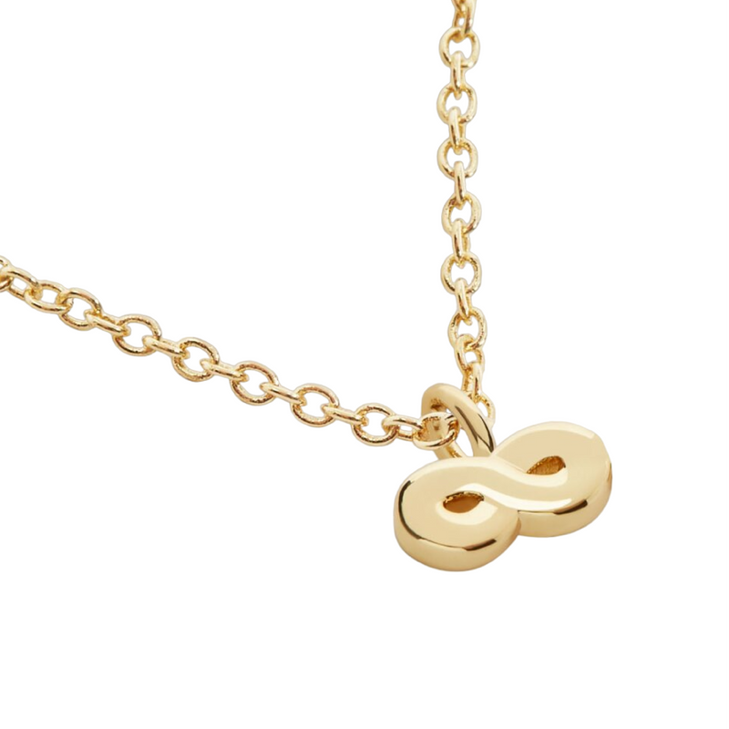 Mini Charms Infinity Necklace | Gold Plated