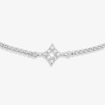 Mini Charms Pavé Diamond Bracelet | Silver Plated