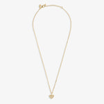 Mini Charms Pavé Heart Necklace | Gold Plated