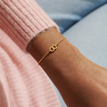 Mini Charms Pavé Linked Circles Bracelet | Gold Plated