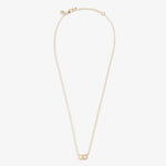 Mini Charms Pavé Linked Circles Necklace | Gold Plated