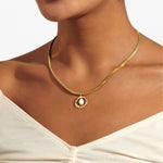 Solaria Baroque Pearl Pendant Necklace | Gold Plated