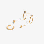 Stacks of Style Earring Set | Gold Plated