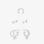 Stacks of Style Moon Earring Set | Silver Plated