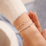 Stacks of Style Organic Shape Bracelets | Set of 2 | Silver Plated