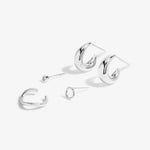 Stacks of Style Organic Shape Earring Set | Silver Plated