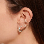 Stacks of Style Organic Shape Earring Set | Silver Plated