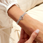 Twist Loop Bracelet Bar | Silver Plated