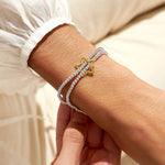 Twist Star Bracelet Bar | Silver & Gold Plated