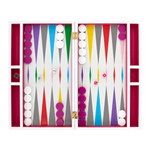 Checkerboard Backgammon Set | Rainbow