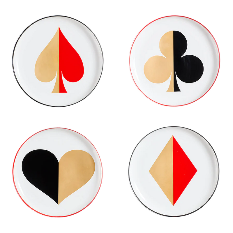 Dealer's Choice Canape Plate Set | 4 Piece