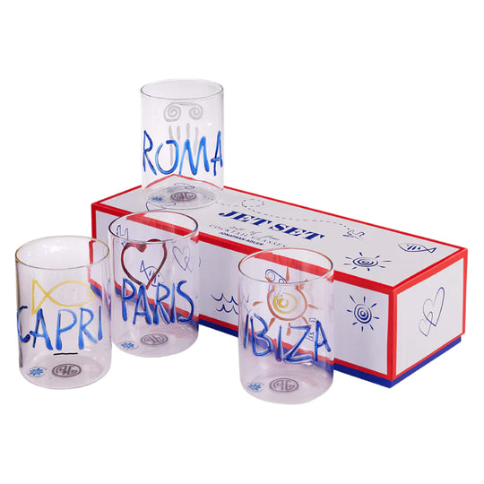 Jet Set Glassware Set | 4 Piece