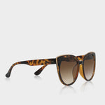 Amalfi Oversized Cat-Eye Sunglasses | Tortoiseshell