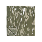 Animal Print Foil Scarf | Olive