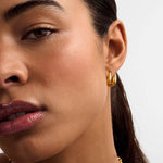 Aurielle Hoop Earrings | Gold Coated
