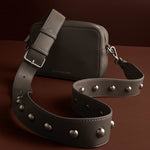 Avery Studded Crossbody Bag | Mink | Small