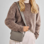 Avery Studded Crossbody Bag | Mink | Small