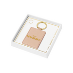 'Best Mummy' Boxed Photo Keyring | Nude Pink