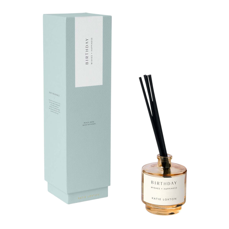 'Birthday' Sentiment Reed Diffuser | Peach Rose & Sweet Mandarin