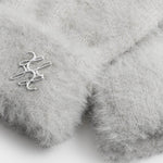 Boxed Soft Knit Gloves | Pale Grey
