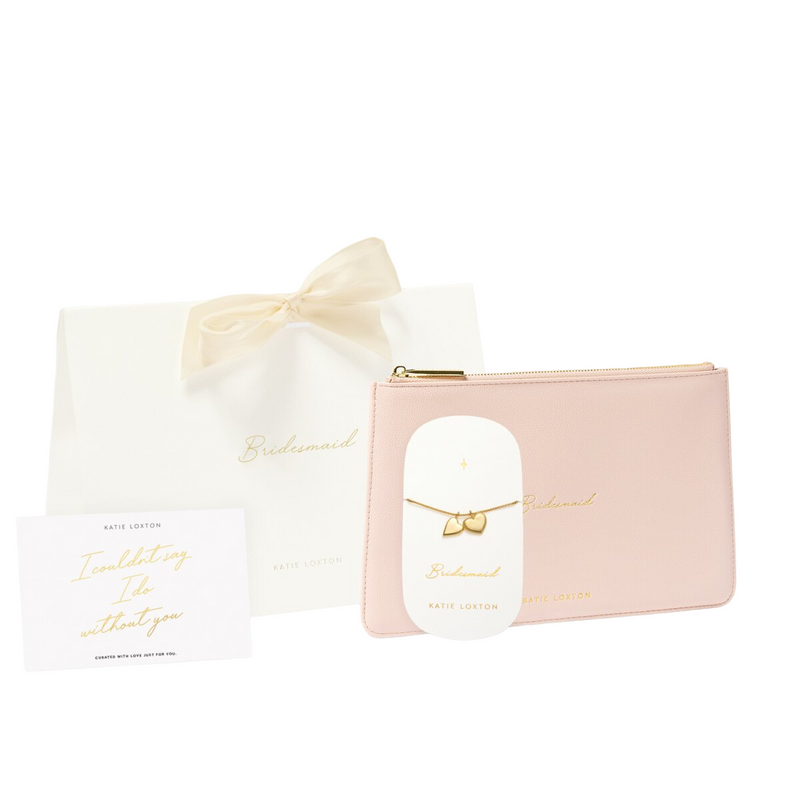 'Bridesmaid' Pouch & Bracelet Gift Set