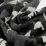 Brush Stroke Leopard Print Scarf | Grey