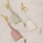 'Choose Happy' Sentiment Tag Keyring | Green Mist