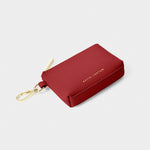 Evie Clip On Coin Purse | Garnet Red