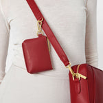 Evie Clip On Coin Purse | Garnet Red