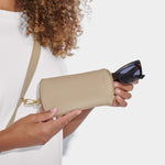 Clip-On Sunglasses Case | Light Taupe