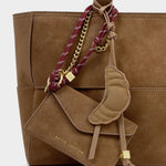 Croissant Bag Charm & Keyring | Caramel