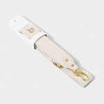 Detachable Vegan Leather Bag Strap | Off White