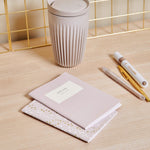 'Dream, Love, Wish' Duo Notebook Set | Nude Pink