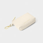 Evie Clip On Coin Purse | Eggshell